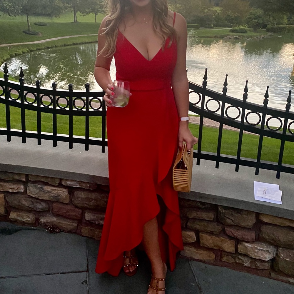Red gown